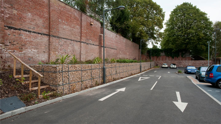 Energy efficient LED lighting at Marks&Spencer, Sheffield, illuminated by Philips parking lighting