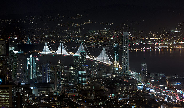 The Bay Lights San Francisco-Oakland Bay Bridge