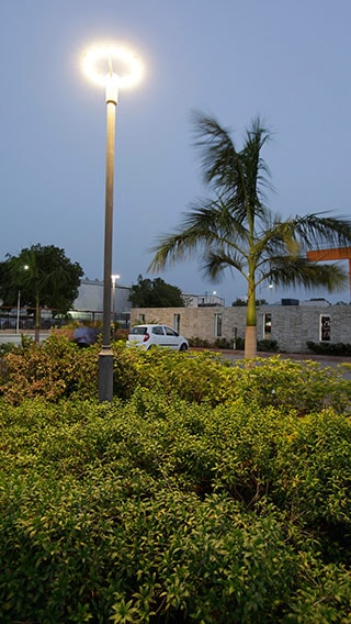 LED 2X2 luminaires installed across office areas within the campus helping provide comfortable environment to employees