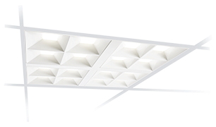2x2 LED recessed luminaire for office areas