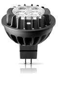 MR16 LED lamps provide > 50% energy saving as compared to conventional MR16 lamps