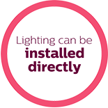 lighting can be installed directly