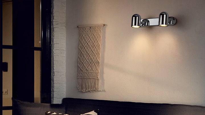 Pendant ceiling light in living room