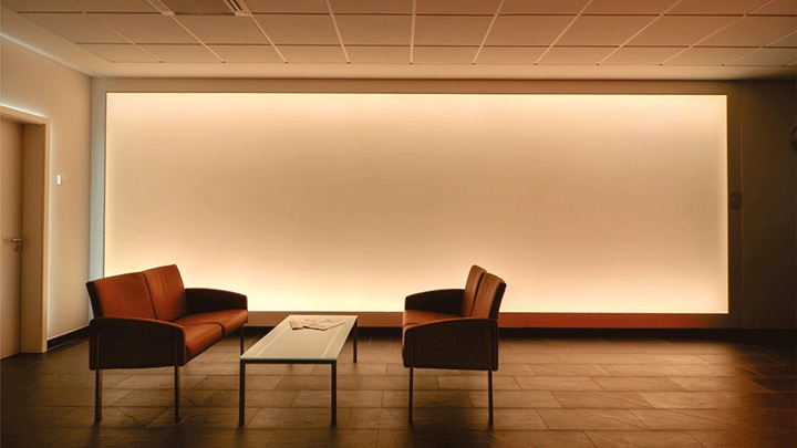 Pendant ceiling light in living room