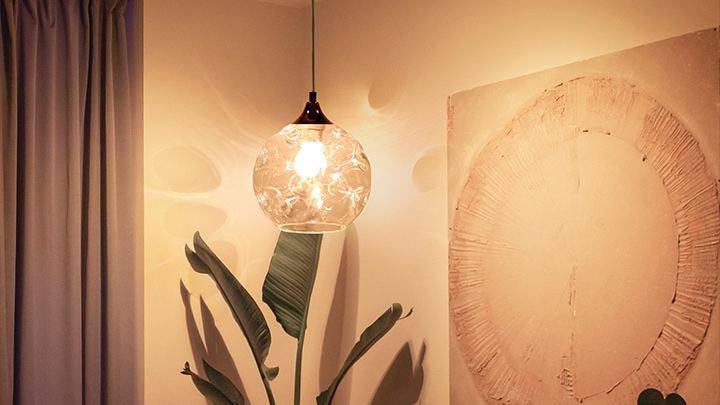 Pendant Lights Fit On Ceiling Of Living Room