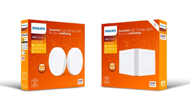 Philips Star surface LED downlight- product packaging