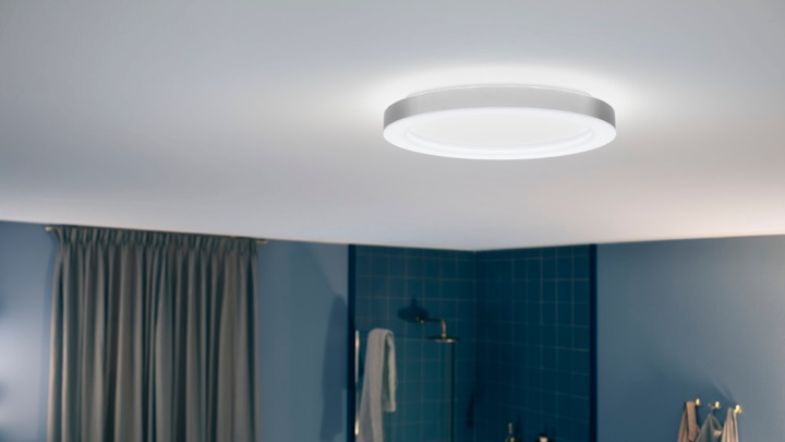 Ceiling light in the bathroom