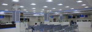 Energy saving lighting for banks and offices